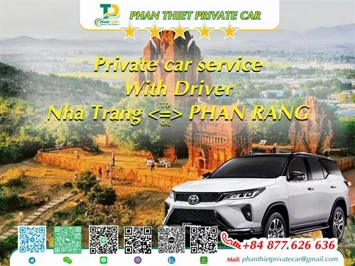 Private Car From Nha Trang <=> Phan Rang (private car with driver)